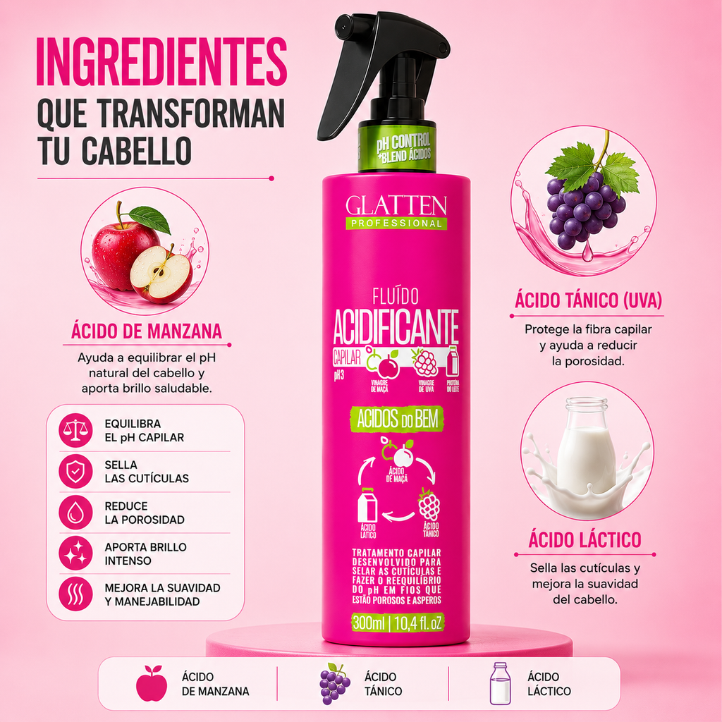 Fluído Acidificante Capilar 300ml