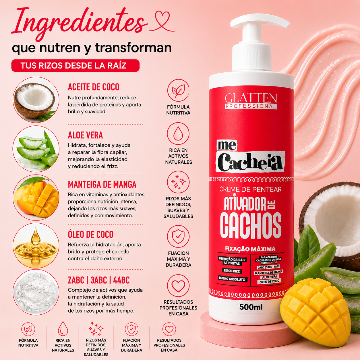 Activador de Rizos / Me Cacheia 500ml