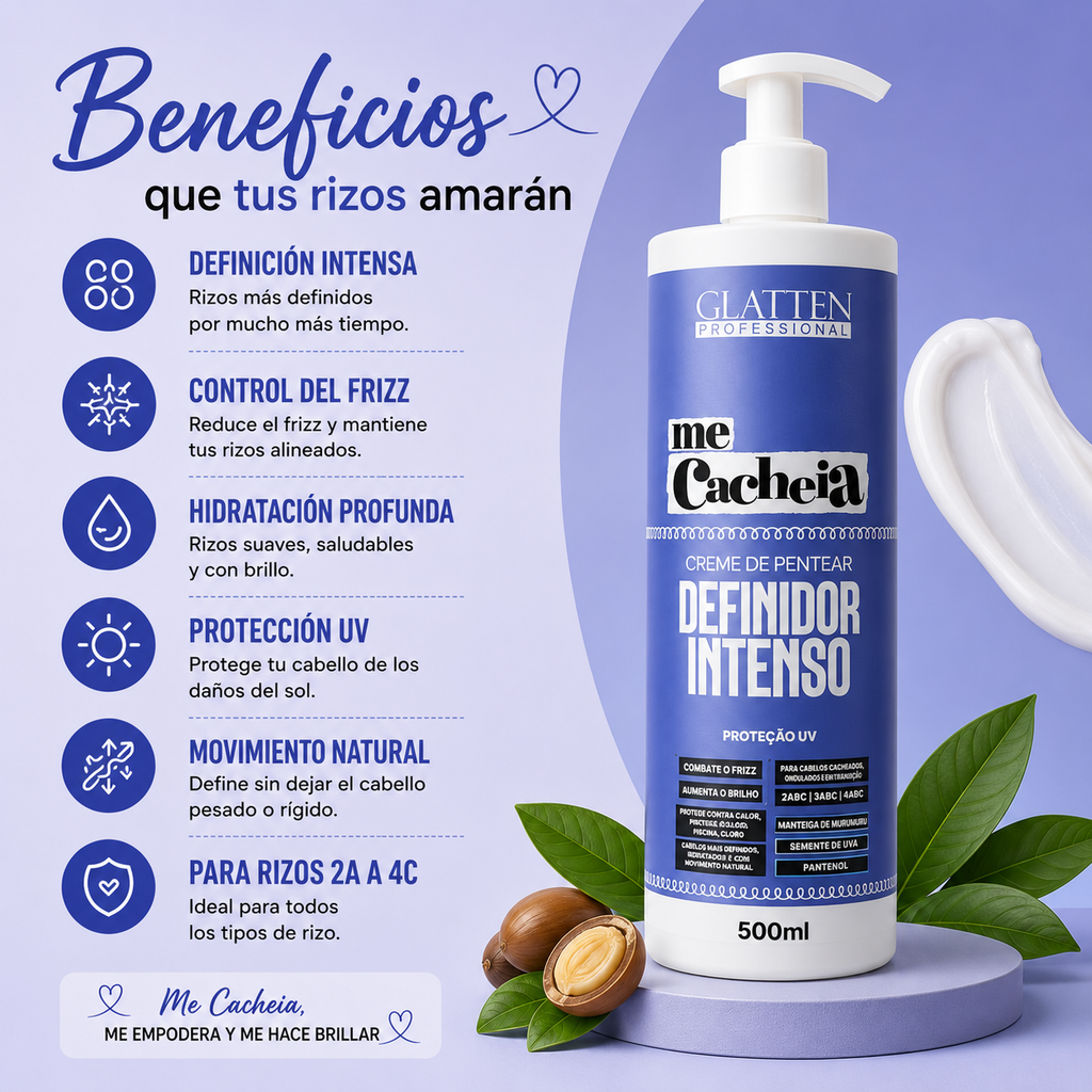 Definidor Intenso de Rizos / Me Cacheia 500 ml