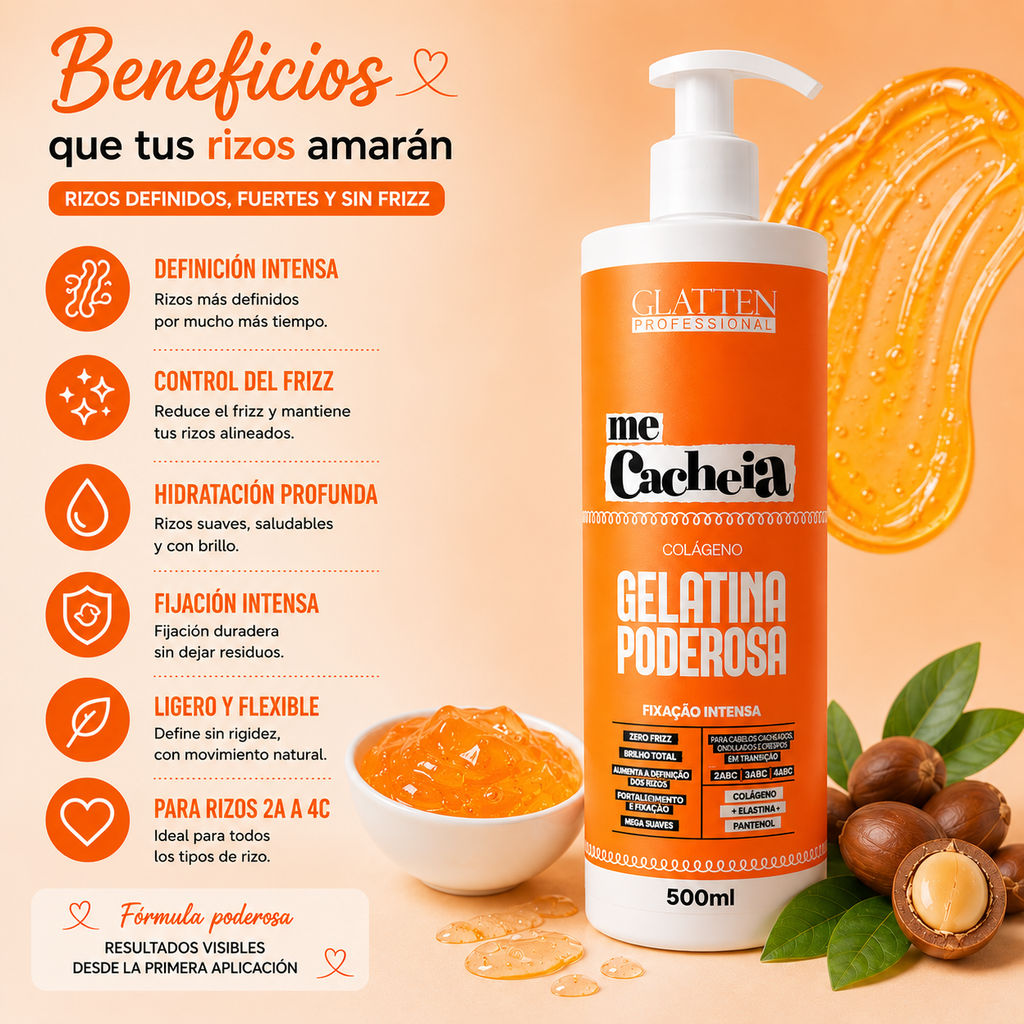 Gelatina Capilar Poderosa / Me Cacheia 500ml