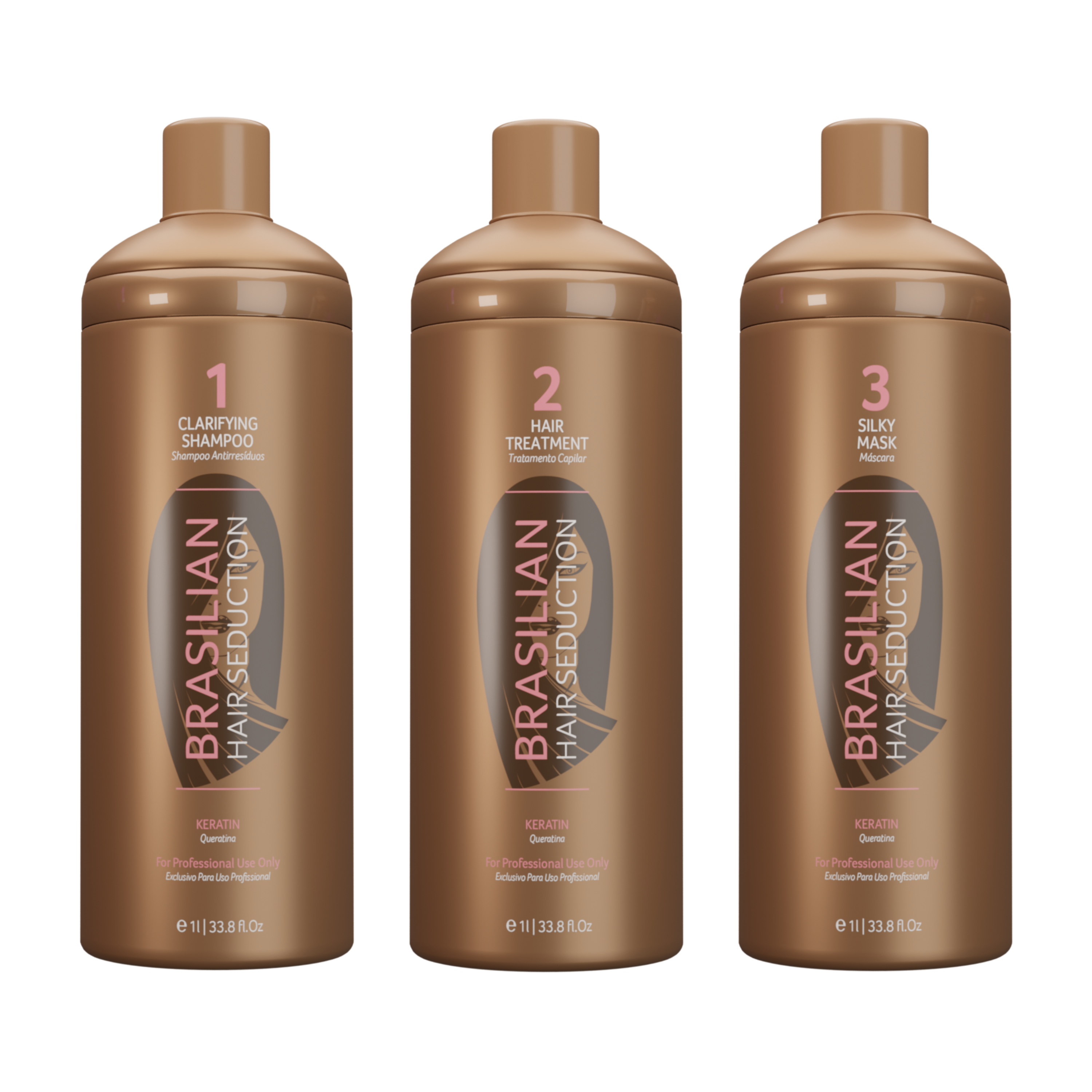 Alisado Brasilian Hair Seduction / Kit 1 litro