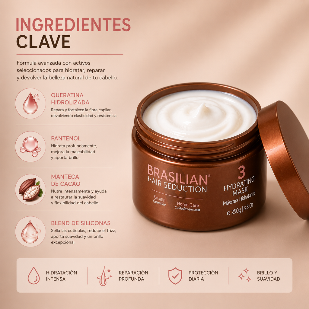 Máscara Hidratante BHS / Home Care 250g
