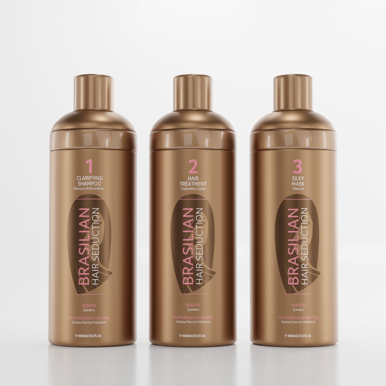 Alisado Brasilian Hair Seduction / Kit 400ml