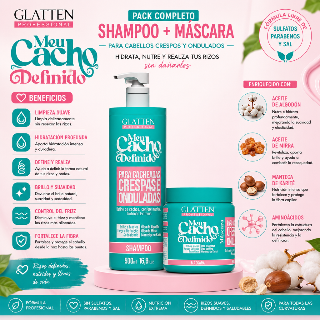 Pack Shampoo + Máscara / Meu Cacho Definido
