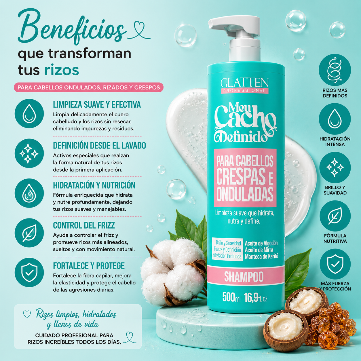 Shampoo / Meu Cacho Definido 500 ml